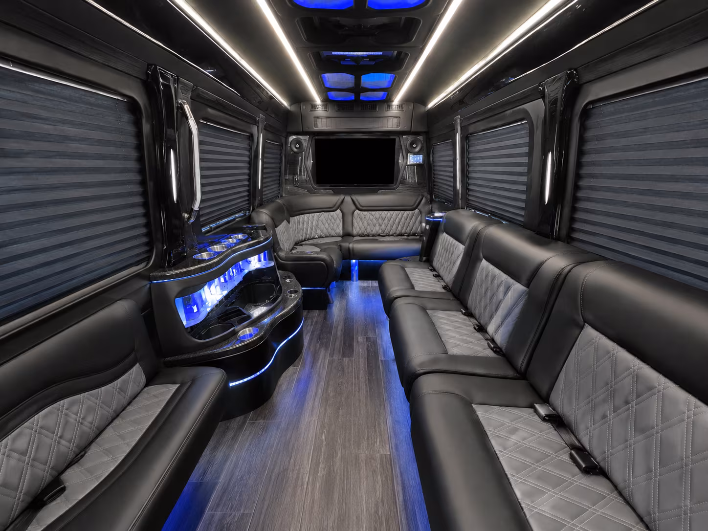 dearborn 50 passenger party bus inside